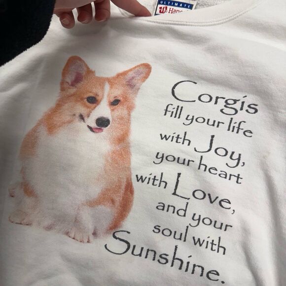 Vintage retro Corgi dog lover sweatshirt pullover crewneck - Picture 2 of 6